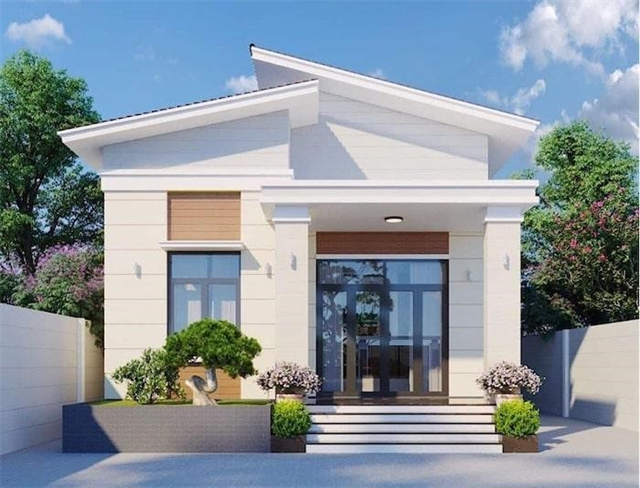 50+ mẫu nhà ống 1 tầng 80m2 với 3 phòng ngủ hiện đại có cửa nhôm đúc