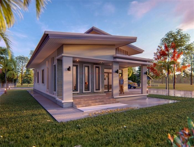 50+ mẫu nhà ống 1 tầng nhỏ gọn cho diện tích 50m2 có cửa nhôm đúc